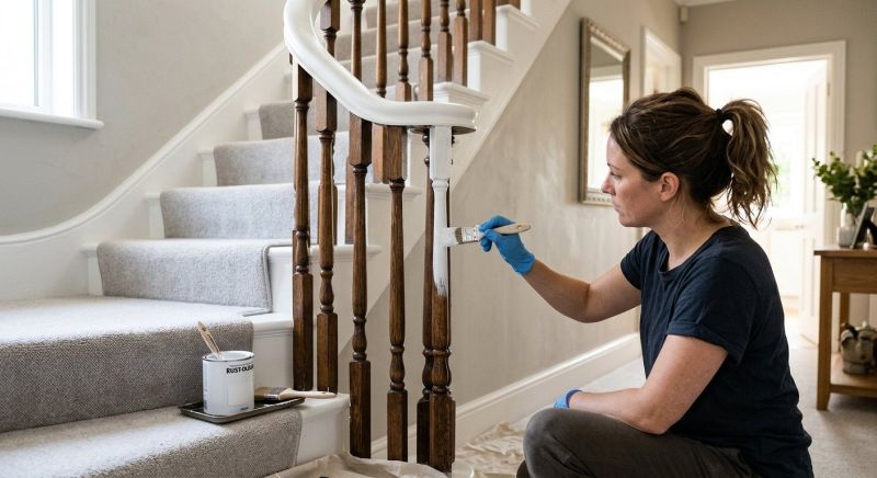 Chair Rail Painting in Waco, TX